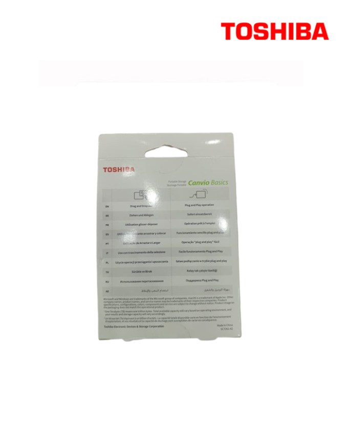 Toshiba Portable Hard Drive 4TB